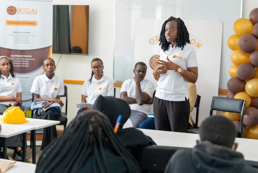 Ikigai interior design tutor addressing new students