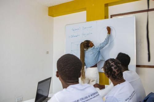 Interior design students at Ikigai College, Nairobi